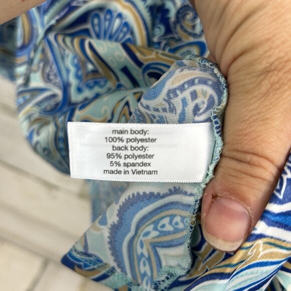 Lane Bryant womens plus size 14/16 Cap Flutter-Sleeve Satin Knit Top new short - Picture 6 of 7